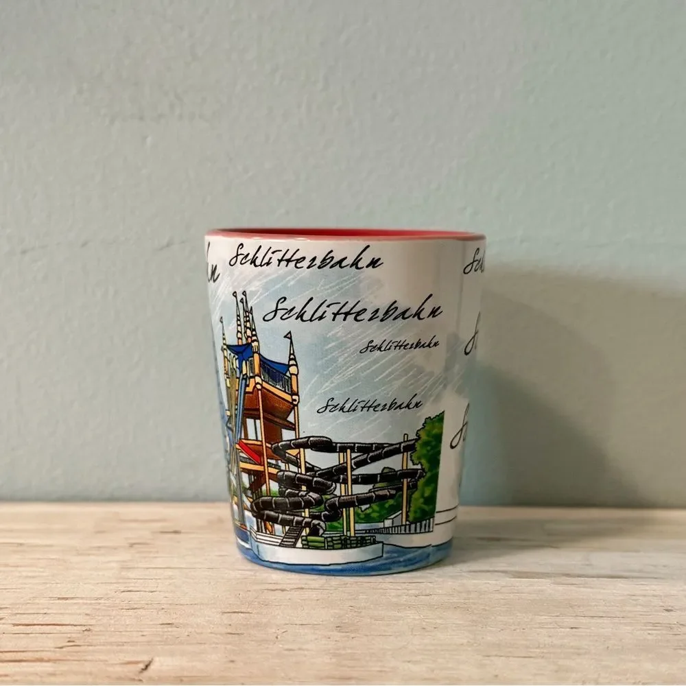 Schlitterbahn Shot Glass | Souvenir Collectible Barware Amusement Park